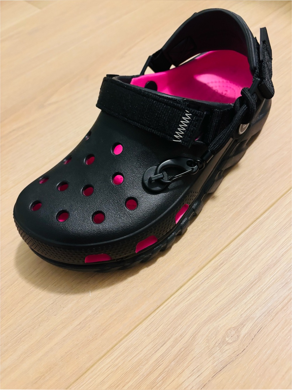 Post Malone X Crocs Duet Max Clog II Black and Pink Never Worn Size 7